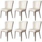 Contemporary Metal Dining Chair Faux Leather Armless Dining Chair for Home Use