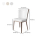 Contemporary Metal Dining Chair Faux Leather Armless Dining Chair for Home Use