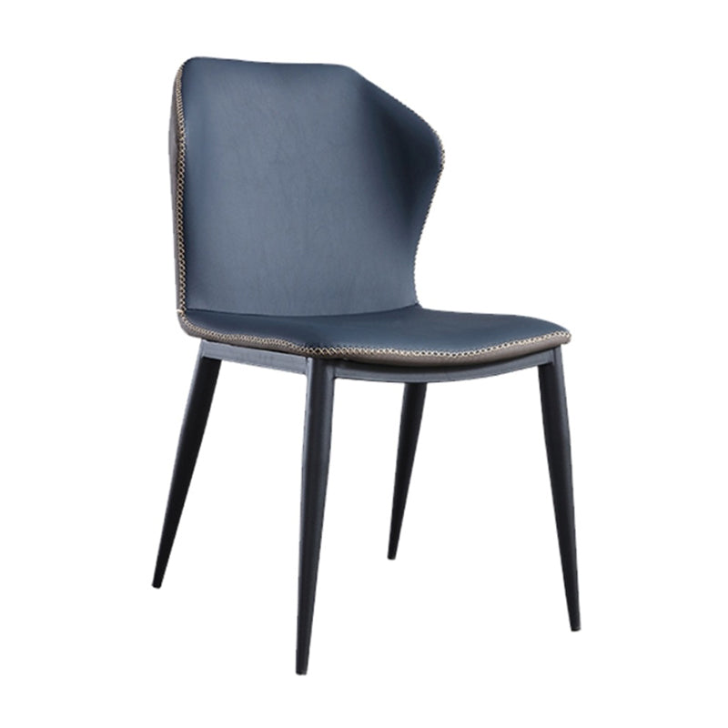 Contemporary Chair Faux Leather Dining Room Wingback Parsons Chair Clearhalo 'Dining Chairs' 'Dining Tables & Seating' 'dining_chair' 'furn' 'furn_dining_chair' 'Furniture' 'Kitchen & Dining Furniture' 6230794