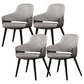 Leather Dining Chairs Metal Leg Arm Dining Room Chairs for Restaurant Use