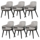 Leather Dining Chairs Metal Leg Arm Dining Room Chairs for Restaurant Use