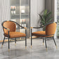 Contemporary Metal Dining Room Chair Arm Upholstered Side Chairs for Home Use Clearhalo 'Dining Chairs' 'Dining Tables & Seating' 'dining_chair' 'furn' 'furn_dining_chair' 'Furniture' 'Kitchen & Dining Furniture' 6230908
