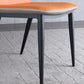 Silla de cena de comedor de metal industrial sillas de comedor de cuero por imitación para uso de restaurantes