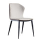 Silla de cena de comedor de metal industrial sillas de comedor de cuero por imitación para uso de restaurantes