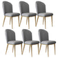 Glam Faux Leather Dining Chair Upholstered Armless Dining Chairs for Restaurant Use Dark Gray 6 Piece Set Clearhalo 'Dining Chairs' 'Dining Tables & Seating' 'dining_chair' 'furn' 'furn_dining_chair' 'Furniture' 'Kitchen & Dining Furniture' 6230950