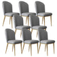 Glam Faux Leather Dining Chair Upholstered Armless Dining Chairs for Restaurant Use Dark Gray 8 Piece Set Clearhalo 'Dining Chairs' 'Dining Tables & Seating' 'dining_chair' 'furn' 'furn_dining_chair' 'Furniture' 'Kitchen & Dining Furniture' 6230953