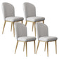Glam Faux Leather Dining Chair Upholstered Armless Dining Chairs for Restaurant Use Light Gray 4 Piece Set Clearhalo 'Dining Chairs' 'Dining Tables & Seating' 'dining_chair' 'furn' 'furn_dining_chair' 'Furniture' 'Kitchen & Dining Furniture' 6230957