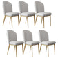 Glam Faux Leather Dining Chair Upholstered Armless Dining Chairs for Restaurant Use Light Gray 6 Piece Set Clearhalo 'Dining Chairs' 'Dining Tables & Seating' 'dining_chair' 'furn' 'furn_dining_chair' 'Furniture' 'Kitchen & Dining Furniture' 6230959