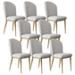 Glam Faux Leather Dining Chair Upholstered Armless Dining Chairs for Restaurant Use Light Gray 8 Piece Set Clearhalo 'Dining Chairs' 'Dining Tables & Seating' 'dining_chair' 'furn' 'furn_dining_chair' 'Furniture' 'Kitchen & Dining Furniture' 6230960