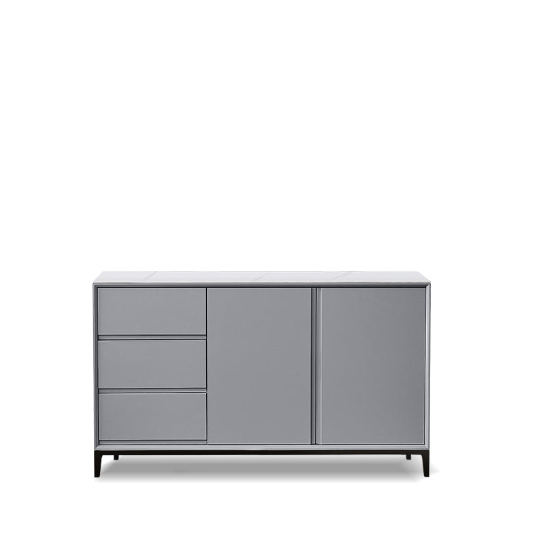 Tavolo di gioia in pietra sinterizzata Finitura antica a 3 disegni con gambe metalliche