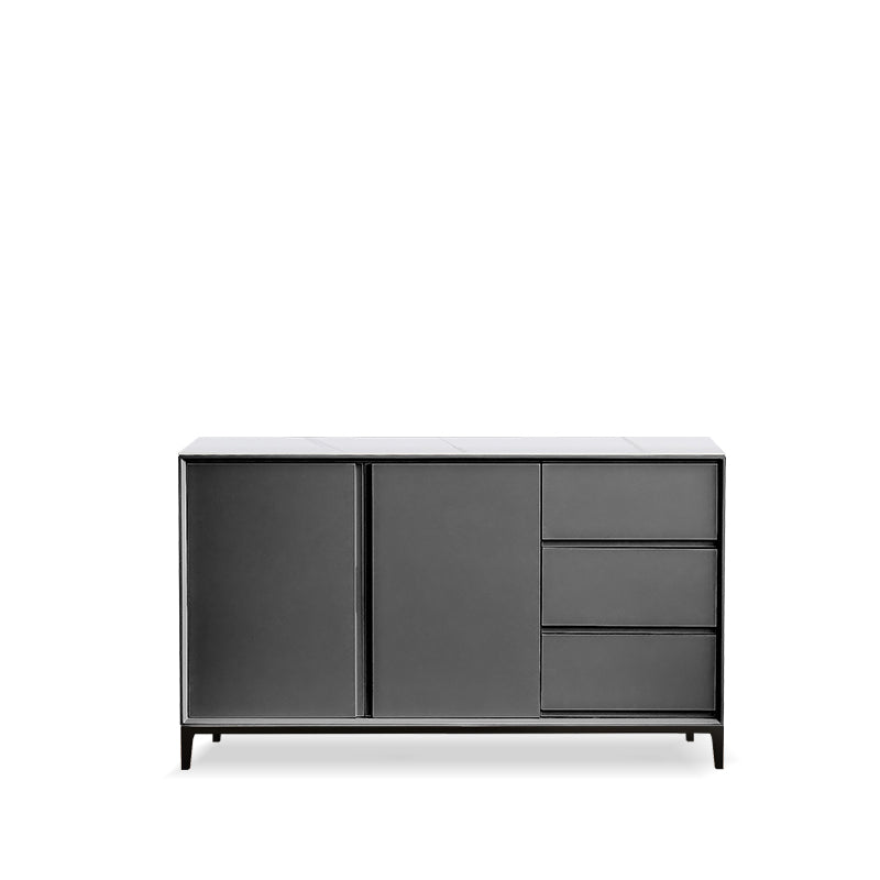 Tavolo di gioia in pietra sinterizzata Finitura antica a 3 disegni con gambe metalliche