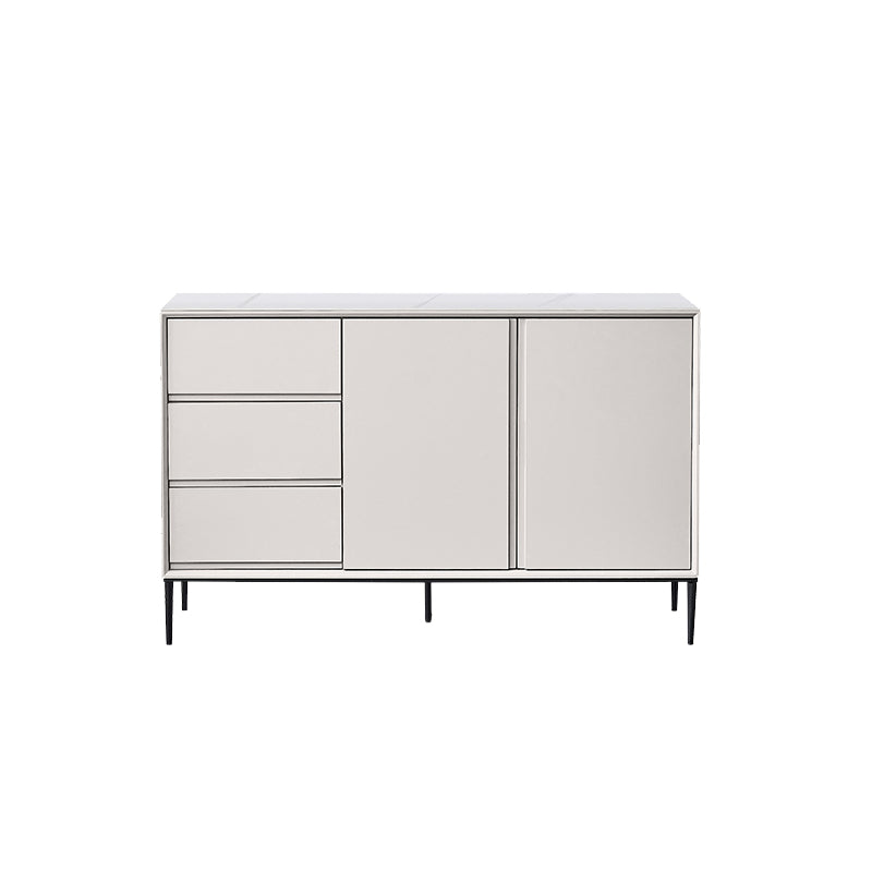 Tavolo di gioia in pietra sinterizzata Finitura antica a 3 disegni con gambe metalliche