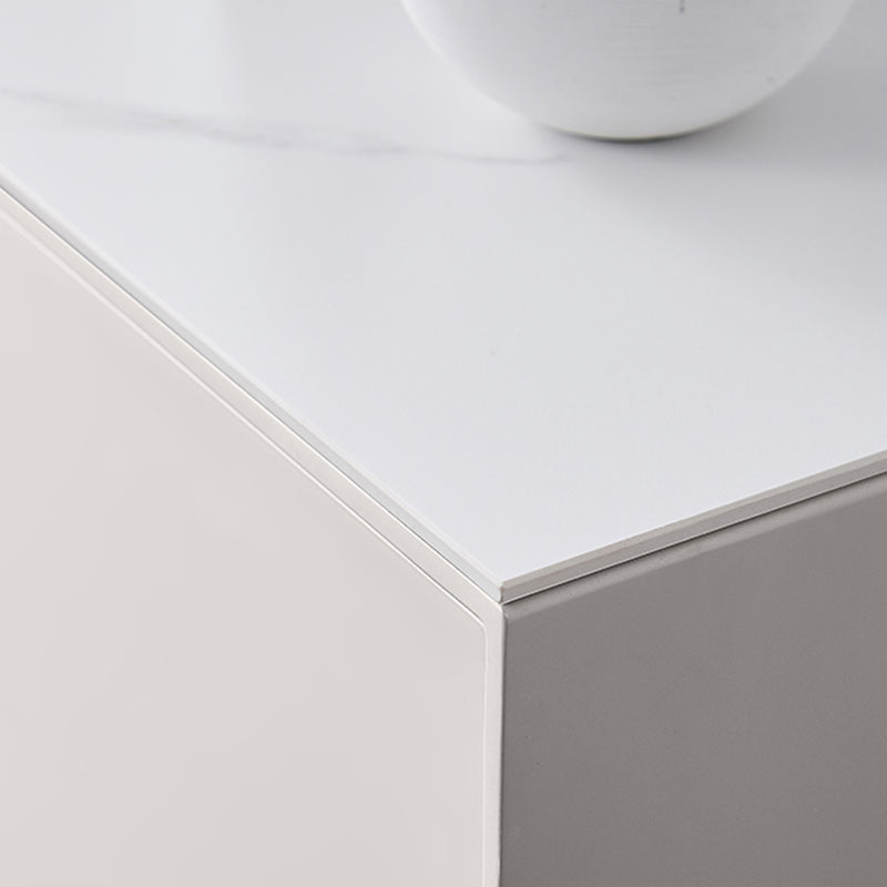 Tavolo di gioia in pietra sinterizzata Finitura antica a 3 disegni con gambe metalliche