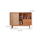 Modern Wooden Sideboard Table Brown 2-drawer Buffet Server for Home