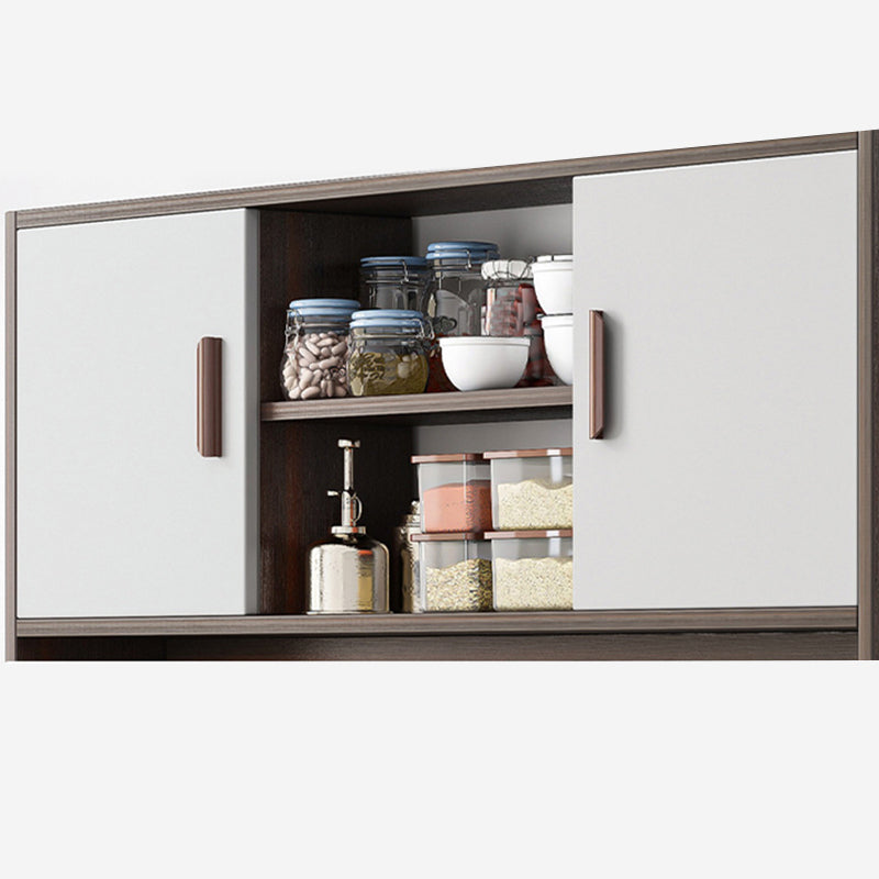 Modern Buffet Server Door Engineered Wood Sideboard Table for Home Clearhalo 'buffet_sideboard' 'Buffets & Sideboards' 'furn' 'furn_buffet_sideboard' 'Furniture' 'Kitchen & Dining Furniture' 6231127