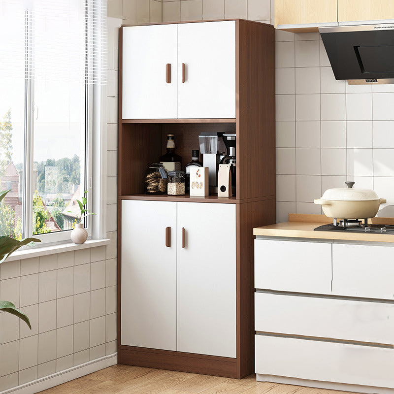 Mesa de acabado antiguo mesa de comedor de madera diseñada con almacenamiento abierto