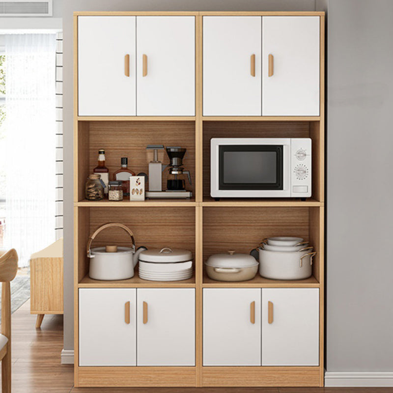 Mesa de acabado antiguo mesa de comedor de madera diseñada con almacenamiento abierto