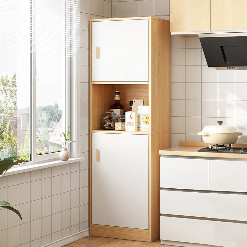 Mesa de acabado antiguo mesa de comedor de madera diseñada con almacenamiento abierto