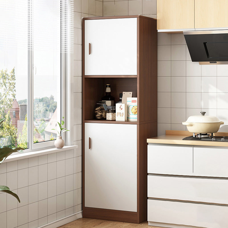 Mesa de acabado antiguo mesa de comedor de madera diseñada con almacenamiento abierto