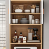 Mesa de acabado antiguo mesa de comedor de madera diseñada con almacenamiento abierto