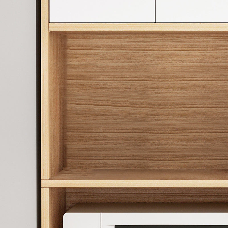 Mesa de acabado antiguo mesa de comedor de madera diseñada con almacenamiento abierto