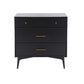 36.5"L Wooden Home Sideboard Contemporary Rectangular Sideboard Table with Drawers Black Clearhalo 'buffet_sideboard' 'Buffets & Sideboards' 'furn' 'furn_buffet_sideboard' 'Furniture' 'Kitchen & Dining Furniture' 6231278