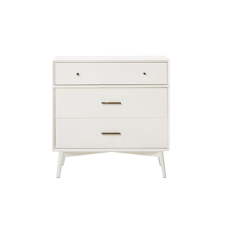 36.5"L Wooden Home Sideboard Contemporary Rectangular Sideboard Table with Drawers White Clearhalo 'buffet_sideboard' 'Buffets & Sideboards' 'furn' 'furn_buffet_sideboard' 'Furniture' 'Kitchen & Dining Furniture' 6231281_7d0a75b9-741b-4718-a1b7-9141921f55cd