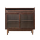 Wooden Home Sideboard Modern Minimalist Rectangular Side Board with Door