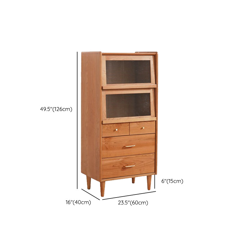 Wooden Storage Sideboard Home Modern Side Board with Drawers Clearhalo 'buffet_sideboard' 'Buffets & Sideboards' 'furn' 'furn_buffet_sideboard' 'Furniture' 'Kitchen & Dining Furniture' 6231317