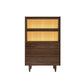 49.5"H Home Sideboard Modern Storage Sideboard with Glass Doors