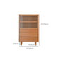 49.5"H Home Sideboard Modern Storage Sideboard with Glass Doors