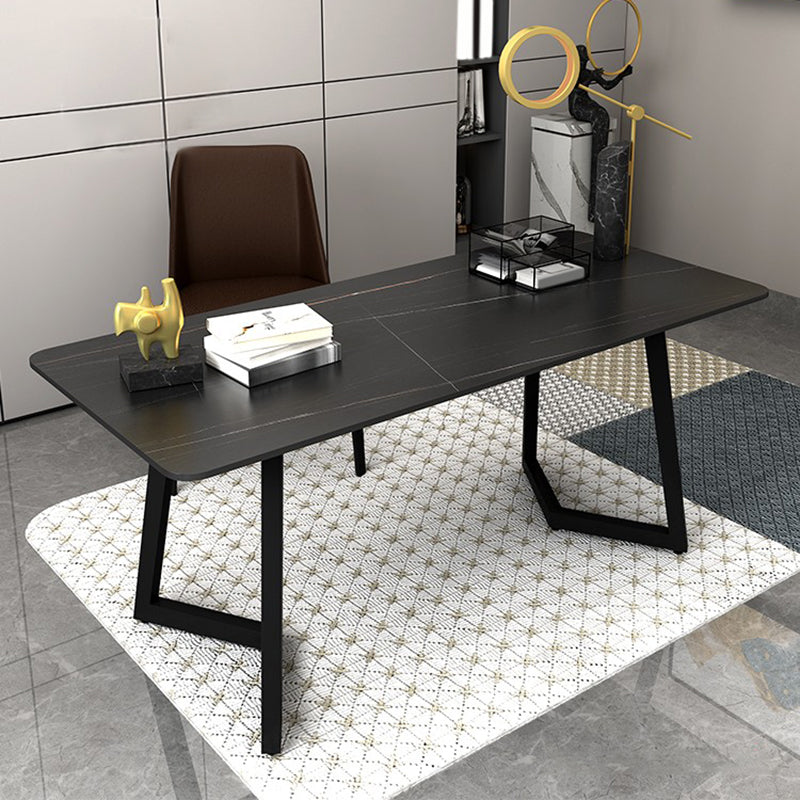 Scrivania rettangolare da ufficio in stile industriale scrivania da ufficio con gambe metalliche
