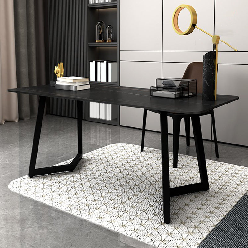Scrivania rettangolare da ufficio in stile industriale scrivania da ufficio con gambe metalliche