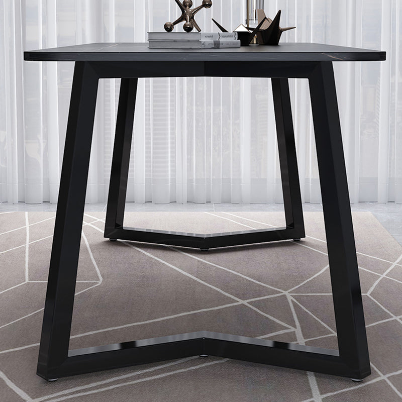 Scrivania rettangolare da ufficio in stile industriale scrivania da ufficio con gambe metalliche