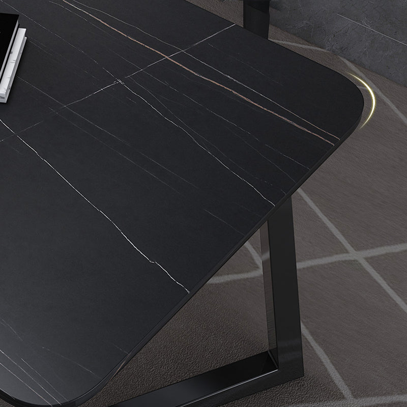 Scrivania rettangolare da ufficio in stile industriale scrivania da ufficio con gambe metalliche