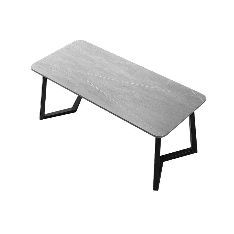 Scrivania rettangolare da ufficio in stile industriale scrivania da ufficio con gambe metalliche