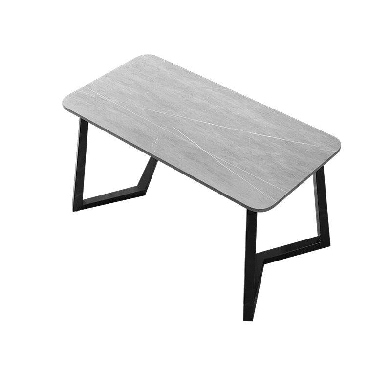 Scrivania rettangolare da ufficio in stile industriale scrivania da ufficio con gambe metalliche