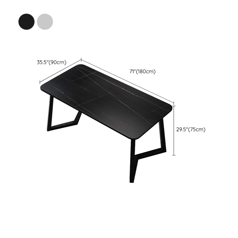 Scrivania rettangolare da ufficio in stile industriale scrivania da ufficio con gambe metalliche