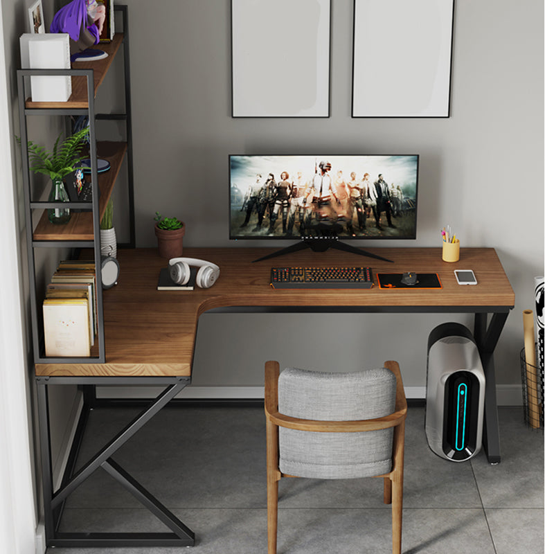 Bureau de bureau simple moderne en L Bureau d'écriture en forme en L pour le salon et le bureau