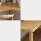 Table d'écriture en L de style moderne Bureau de travail en bois massif en bois massif