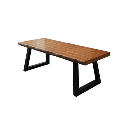 29"H Industrial Office Desk Rectangular Solid Wood Writing Desk Clearhalo 'furn' 'furn_office_desk' 'Furniture' 'Office Desks' 'Office Furniture' 'office_desk' 6231757