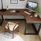 L-Shape Bedroom Working Desk Modern Solid Wood Writing Table Clearhalo 'furn' 'furn_office_desk' 'Furniture' 'Office Desks' 'Office Furniture' 'office_desk' 6231786