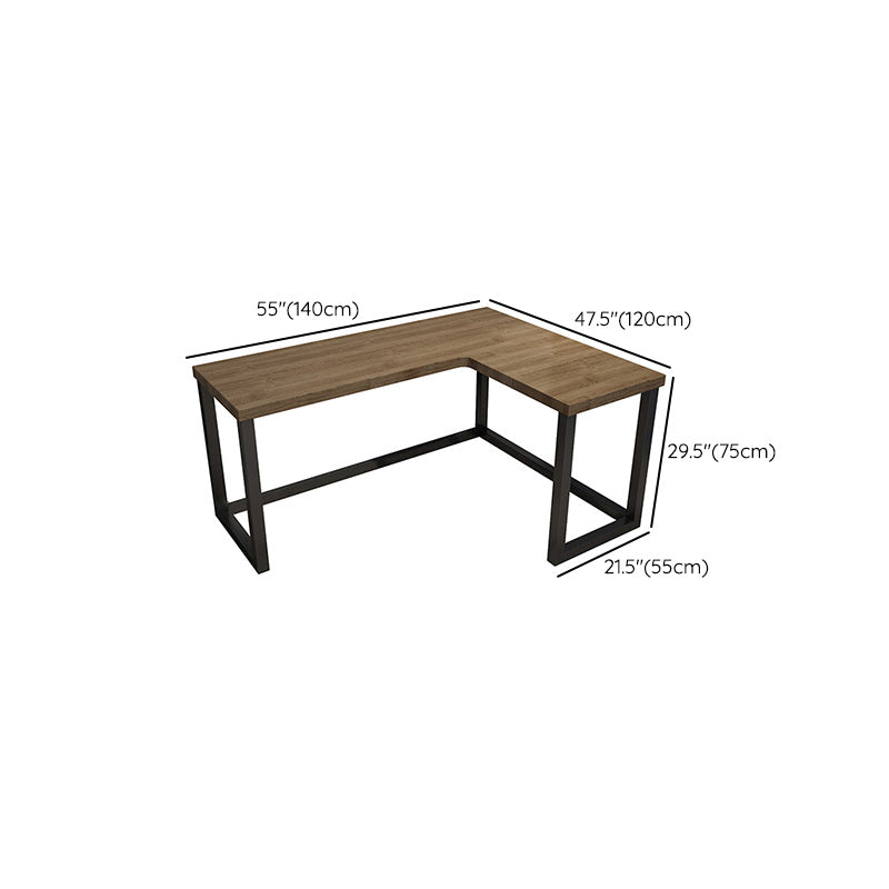 L-Shape Bedroom Working Desk Modern Solid Wood Writing Table Clearhalo 'furn' 'furn_office_desk' 'Furniture' 'Office Desks' 'Office Furniture' 'office_desk' 6231796