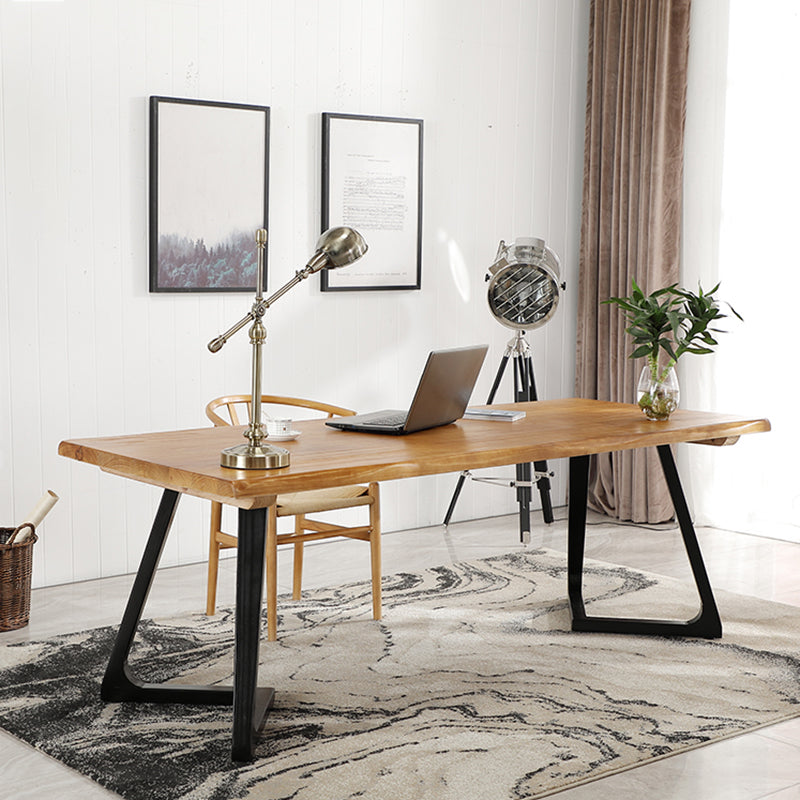 Massief hout rechthoekig schrijfbureau industriële vergaderbureau voor thuis