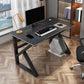 Contemporary Wooden Computer Desk Bedroom Office Desk with Cable Management Black Black Clearhalo 'furn' 'furn_office_desk' 'Furniture' 'Office Desks' 'Office Furniture' 'office_desk' 6231889