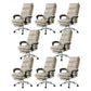 26" Wide Contemporary Managers Chair White Leather Executive Chair 8 Piece Set Clearhalo 'furn' 'furn_office_chair' 'Furniture' 'Office Chairs' 'Office Furniture' 'office_chair' 6232063