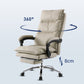 26" Wide Contemporary Managers Chair White Leather Executive Chair Clearhalo 'furn' 'furn_office_chair' 'Furniture' 'Office Chairs' 'Office Furniture' 'office_chair' 6232066