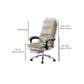 26" Wide Contemporary Managers Chair White Leather Executive Chair Clearhalo 'furn' 'furn_office_chair' 'Furniture' 'Office Chairs' 'Office Furniture' 'office_chair' 6232071