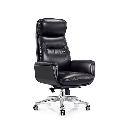 Contemporary PU Computer Chair High Back Swivel Managers Chair 1 Piece Clearhalo 'furn' 'furn_office_chair' 'Furniture' 'Office Chairs' 'Office Furniture' 'office_chair' 6232073