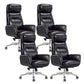 Contemporary PU Computer Chair High Back Swivel Managers Chair 4 Piece Set Clearhalo 'furn' 'furn_office_chair' 'Furniture' 'Office Chairs' 'Office Furniture' 'office_chair' 6232076